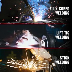 135Amp MIG Welder,110V Flux Core Welder Flux MIG/Lift TIG/Stick 3-in-1