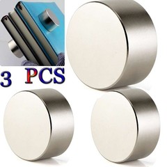 1-3Pcs Super Strong Neodymium Disc Round Magnet Powerful Rare Earth N52 40x20mm