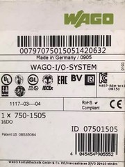 24PCS WAGO 750-1505 + 24PCS WAGO 750-1407 PLC Module For VIP