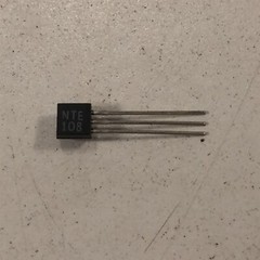 (3) NTE NTE108 Silicon NPN Transistor High Frequency Amplifier – Lot of 3