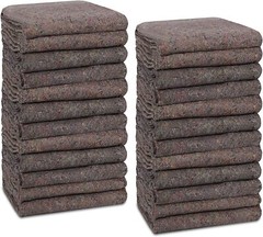 Moving Blankets Pro Economy 24 Pack Grey Shipping Furniture Pads 54″ x 72″