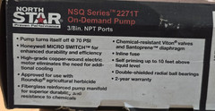 Northstar NSQ Series 12V On-Demand Sprayer Diaphragm Pump 2.2 GPM