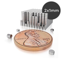 Small Round Neodymium Disc Magnets 2x1mm N52 – Tiny Rare Earth Magnets for Re…