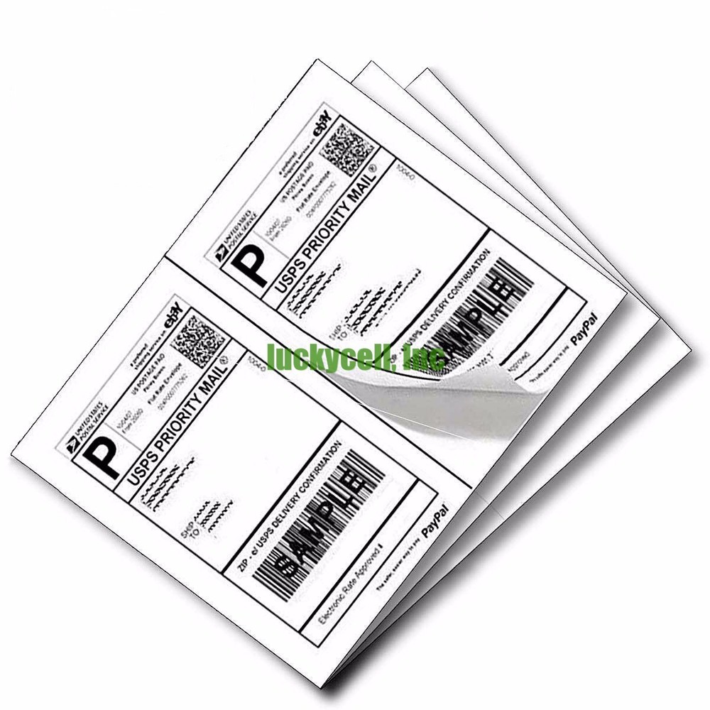 1000 Self Adhesive Mailing Shipping Labels 8.5″x5.5″ Paypal eBay USPS UPS FedEx