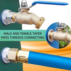 SS304 Stainless Steel Bulkhead Fitting 1/2″ NPT Female 3/4″ GHT Male Garden Hose