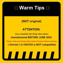 10PK 500-595-WT For Brady BMP21 manufactured before Jun 2025