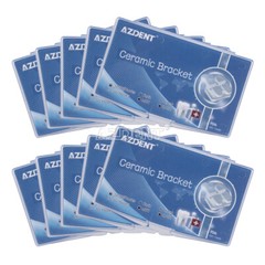 AZDENT Dental Orthodontic Ceramic Bracket Braces Roth MBT .022 Hooks 345
