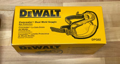 Dewalt DPG82 Concealer Anti-Fog Dual Mold Safety Goggle – 1 Pair New
