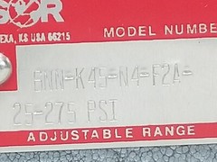 SOR 6NN-K45-N4-F2A Static-O-Ring Weather-Proof Presure Switch 20-275 PSI