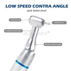 Dental Low Slow Speed Contra Angle Handpiece Fit FG 1.6mm Burs E-type