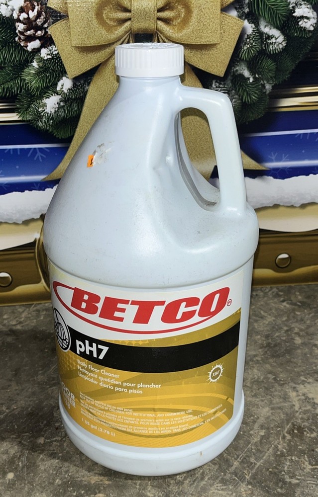 Betco Ph7 Neutral Daily Floor Cleaner Concentrate, Yellow, 1 Gallon, 134, YB