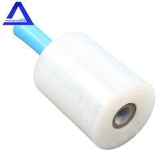 4PCS Clear Stretch Wrap Film 5″ × 1000ft Roll with Handle, 80 Gauge Thick
