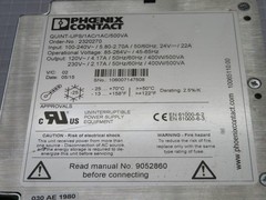 PHOENIX CONTACT QUINT-UPS/1AC/1AC/500VA UNINTERRUPTIBLE POWER SUPPLY T243855