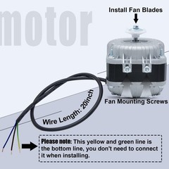 Shaded Pole Motor YZF18-25, 120V 60HZ 18W 1.01A 1550 r/min, With Single Phase