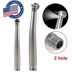 10* Dental LED Fiber Optic E-generator High Speed Handpiece Push Button 2 Hole