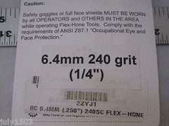 (1) NEW 6.4mm (1/4) 240 Flexible Cylinder Hone Bore Diameter Ball Engine Flex