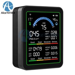 10in1 18in1 Air Quality Detector PM2.5 10 PM HCHO TVOC CO2 Formaldehyde Monitor