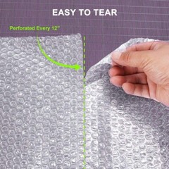 100 feet Bubble Cushioning Wrap Roll Small Bubble 12″ Wide Perforated Every 12″