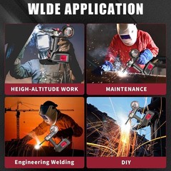 AWT 100A Handheld Flux Core MIG Welder, Portable Welding Machine,Inverter Wire