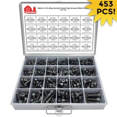 Metric 12.9 Alloy Allen Socket Head Cap Screws Black Oxide Assortment – 453 PCS