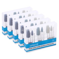 12pcs/kit Dental SILICONE Polishers Polishing Burs Resin Base Acrylic 2.35mm