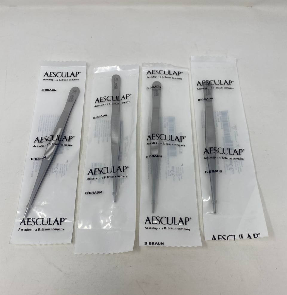 Aesculap BD549R Forceps Stainless Steel Pack of 4 New & Sealed