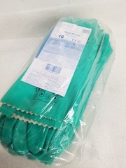 Ansell 39-122 SOL-KNIT 12″ Knit Lined Nitrile Chem Resist Gloves Size-10 12-Pack