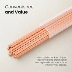 15% Silver Brazing Rods BCuP-5 10 Pcs for HVAC & Industrial Applications