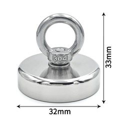 Super Strong N52 Neodymium Fishing Magnet Hook Heavy Duty Rare Earth Power Grips