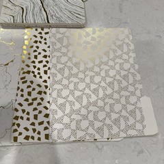 Nate Berkus Metallic Gold White Designer File Folders Pack Of 12 Office Decor