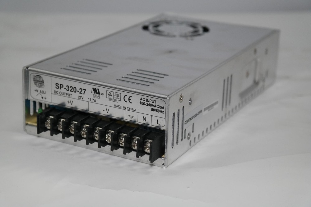 MEAN WELL SP-320-27 SWITCHING POWER SUPPLY-=|135-264V AC IN|27V DC 11.7A OUT|=-