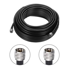 RG8/U Coax Cable with Pl-259 Male Connectors for CB/Ham Radio 30.5m/100Ft