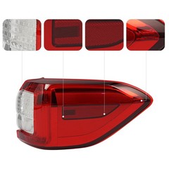 2019-2023 Subaru Ascent Right LED Tail Light Outer Clear&Red Lens Black Housing