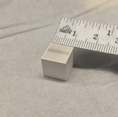 Scintillator Crystal CsI(Tl) 10x10x10 mm for DIY gamma spectroscopy with SiPM