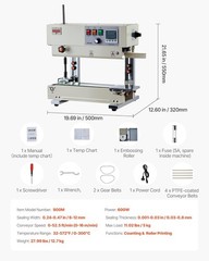 Continuous Bag Band Sealing Machine 0.24-0.47 in Seal Width Vertical Band Sealer