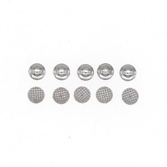 US Dental Orthodontic Metal Lingual Button Bondable Round Mesh Base 10Pcs/Pack