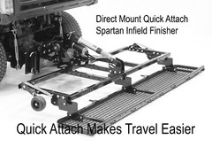 Spartan Baseball Infield Drag Direct Mount Quick Attach Infield Finisher SF88QA
