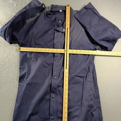 Black Stallion REVCO Flame Resistant Cotton Shop Coat Welding Lab Jacket Blue XS