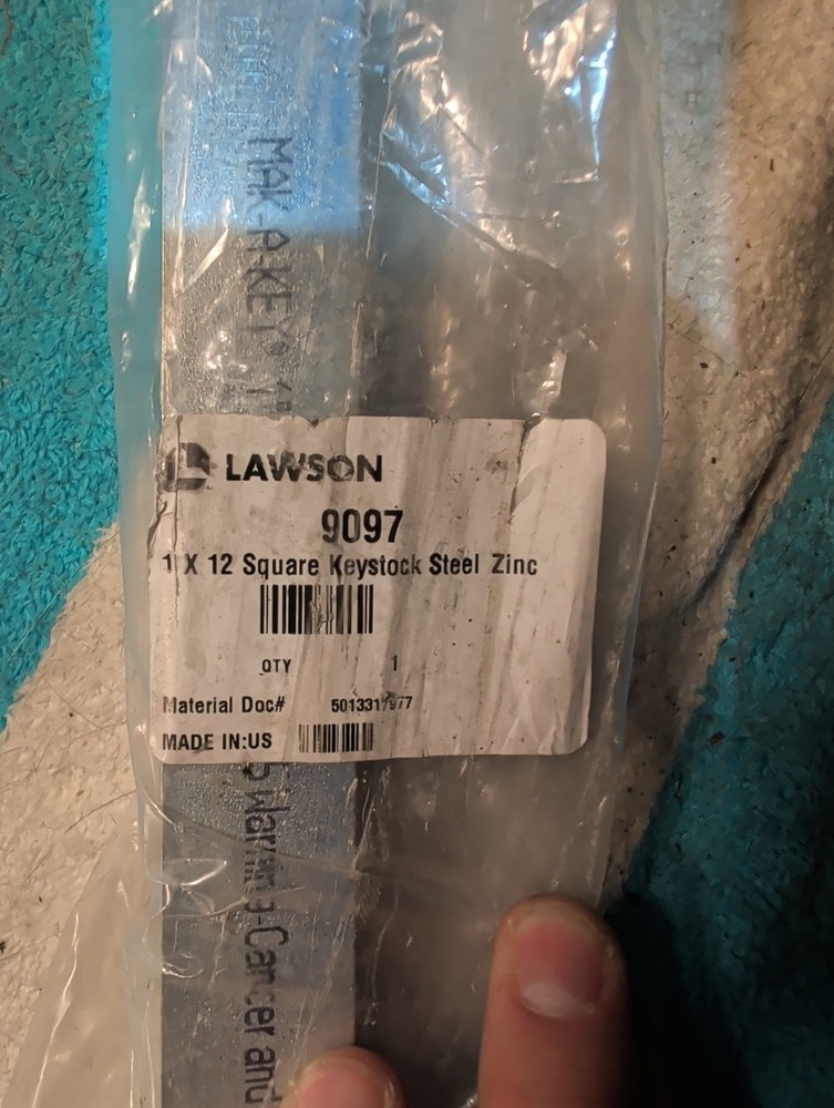 Lawson Products ASTM A108 Keystock Square 1″ 9097