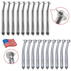 1/10*NSK Style Dental LED E-generator /High Speed No-LED handpiece Turbine 4Hole