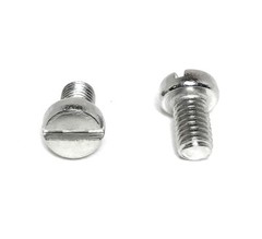 (25) M5-0.8 x8 Stainless Steel Slotted Cheese Head Machine Screw DIN84 A2 M5x8