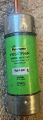 Lot of 2 – Fusetron FRN-R-200 200AMP 250VAC RK5 Time-Delay Fuse Bussman