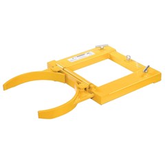 Drum Grabber 1500lb Capacity Single Fork Mounted Drum Gripper Hinged Folding Arm