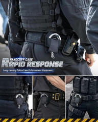 Handcuff Case Quick Release to Handcuffs, Molle Handcuff Pouch Fit