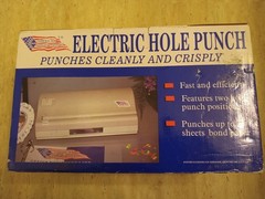 American Home & Office Electric Hole Punch Punch 20 Sheets–FREE SHIPPING!