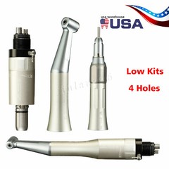Dental Slow Low Speed Straight/Air Motor/ Contra Angle Handpiece 2/4Hole Fit NSK
