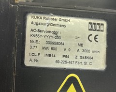 KUKA,KK55Y-YYYY-030,SERVO MOTOR 600V 3.77KW 3000RPM