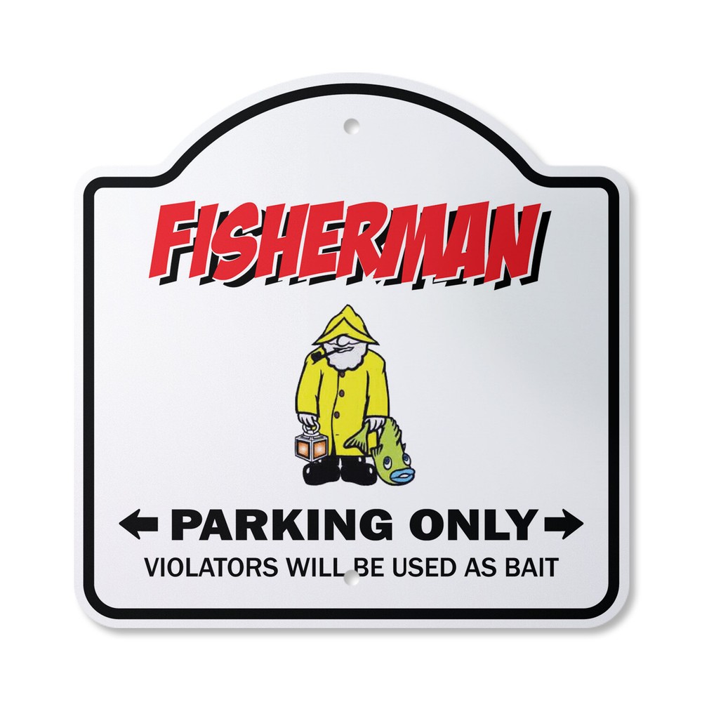 I’m The Fisherman Plastic Sign Motherly Fish Boat Fishing Rods Lure