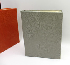 Address Book Leather Hardcover 6 Ring Binder Graphic Image GRAY Swirl