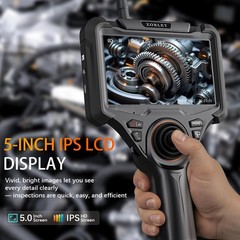 Borescope Inspection Camera 0.25in 5.0FT HD Monitor 360 Articulating ZORLET